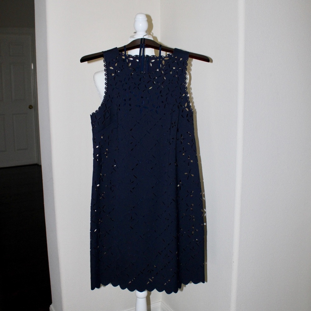 J Crew Sleeveless Laser Cut Dress NWT